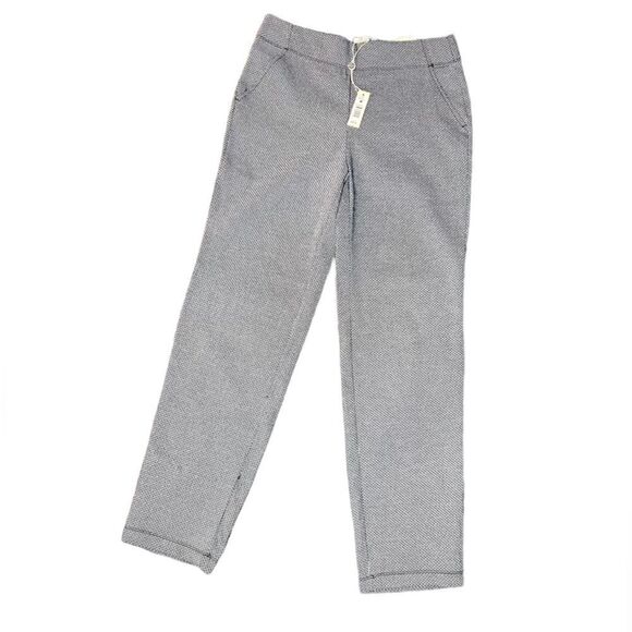 NWT Max Studio Pull-On Trouser Career Pants Black and White Geometric Medium - Picture 1 of 9